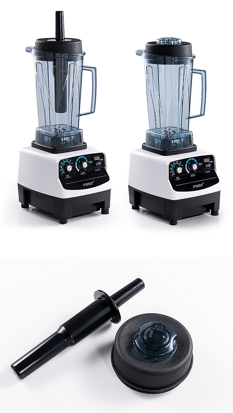 fest沙冰机商用奶茶店设备冰沙打水果汁碎冰榨汁奶昔搅拌破壁机2l