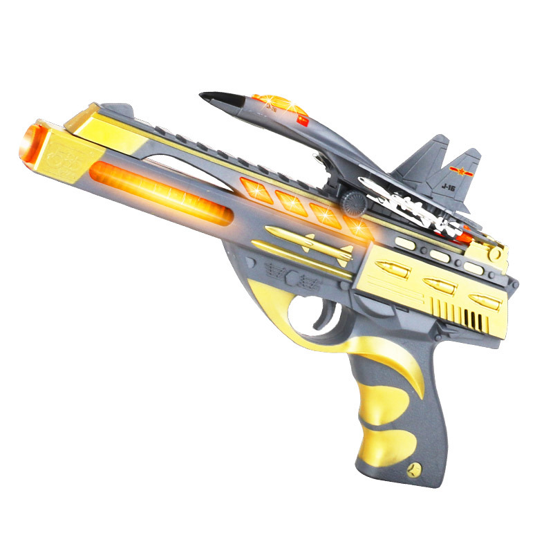 厂家直销儿童声光音乐八音枪电动灯光玩具枪爆款模型玩具地摊热卖