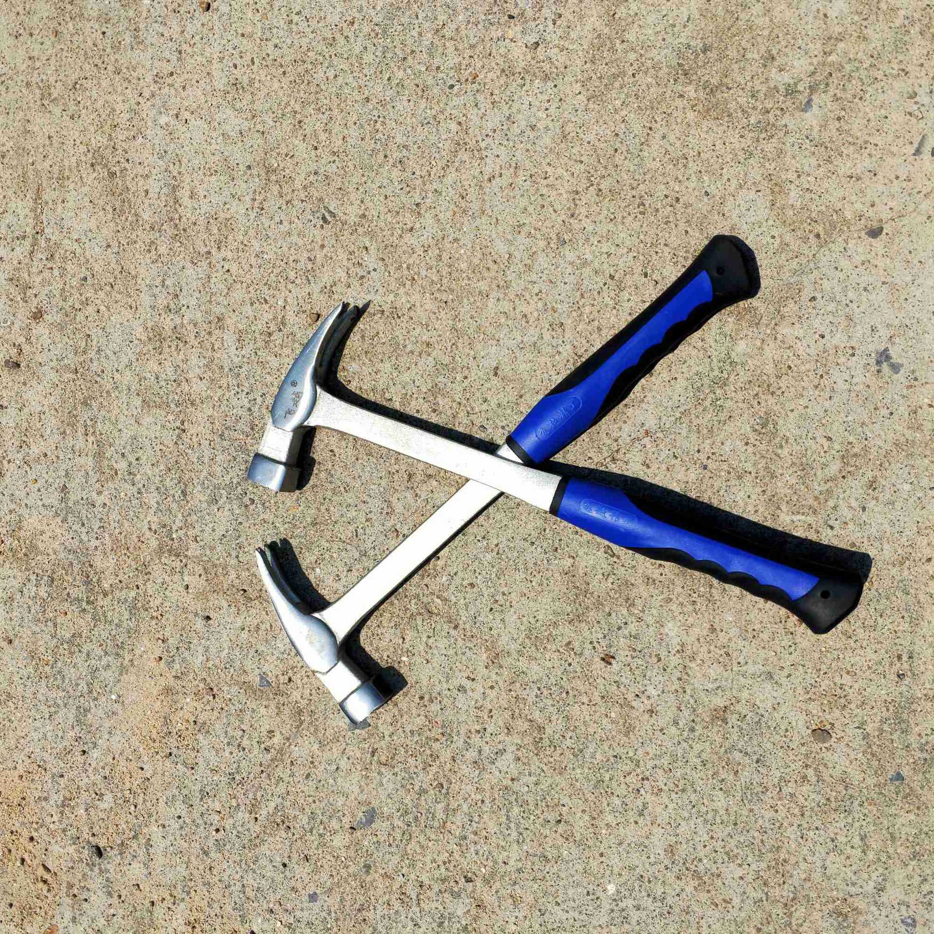 飞越牌一体实心锻打羊角锤方顶加长柄羊角锤连体锤木工锤起钉锤子