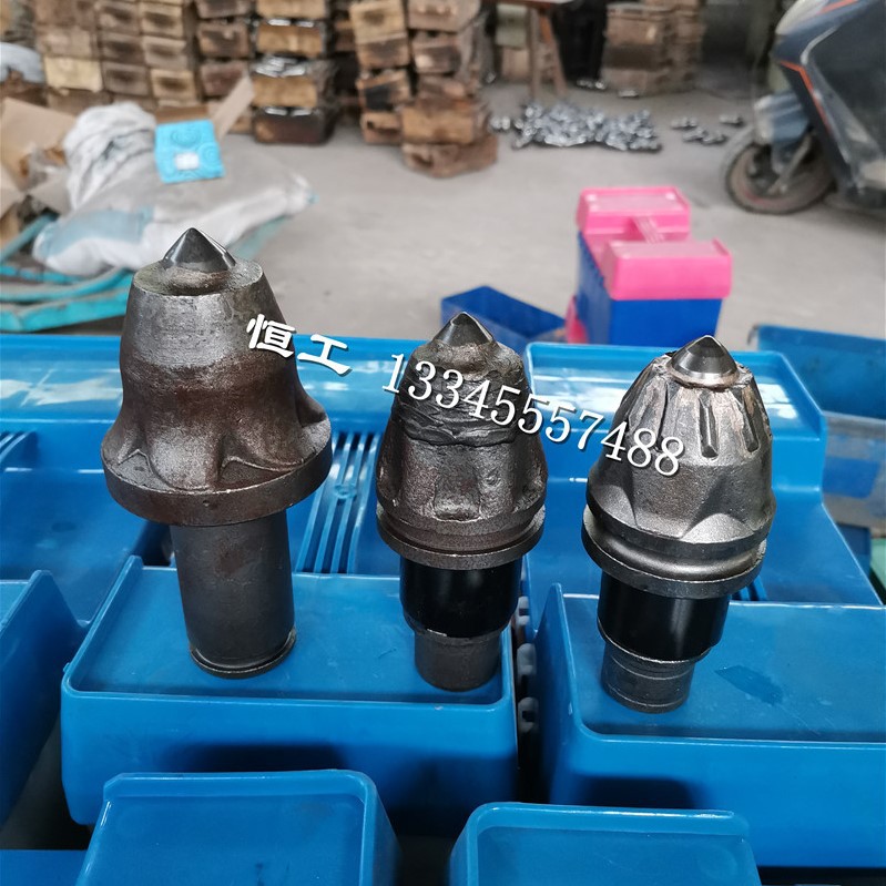 螺旋钻头旋挖机截齿合金子弹头打桩机3060硬岩大合金桩基刀头刀具