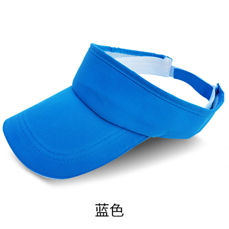 Polyester Cotton Topless Hat Sun Hat Summer Casual Sun-Proof Adult Advertising Cap Printed Logo Sun Protection Visor Cap Wholesale