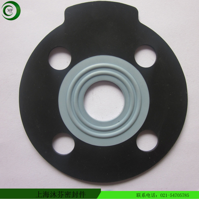 定制加工橡胶法兰垫垫片卡箍抱箍橡胶垫橡胶软接头减震垫按图加工