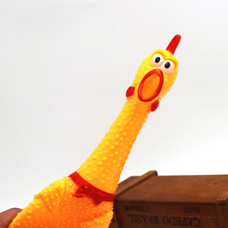 中号搞怪惨叫鸡 怪叫鸡 宠物狗狗发声玩具会叫的鸡尖叫鸡玩具批发