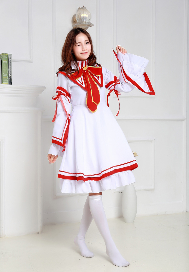 rewrite神户小鸟cosplay服装女洛丽塔可爱冬长袖女仆装日常公主裙采购