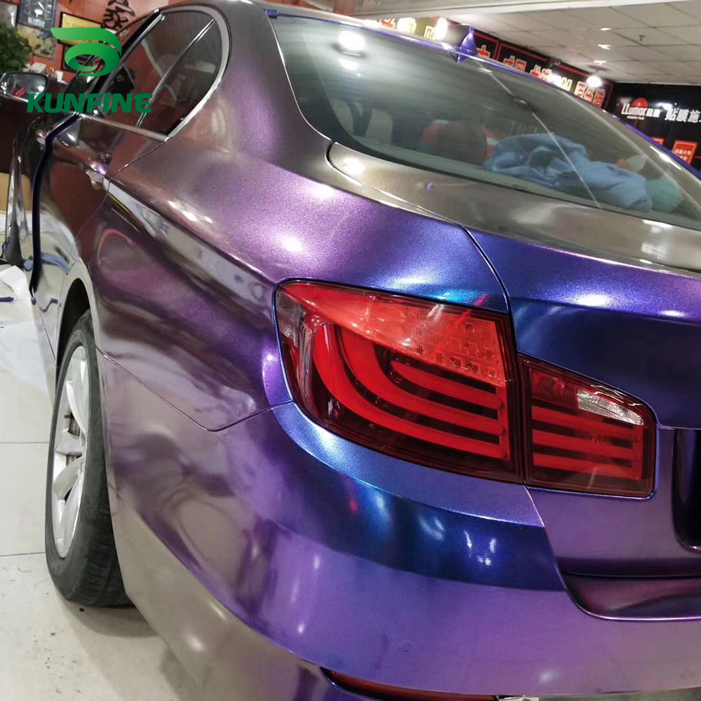 汽车紫魅红车身改色膜贴纸车用保护膜导气槽1.52 * 18m /卷