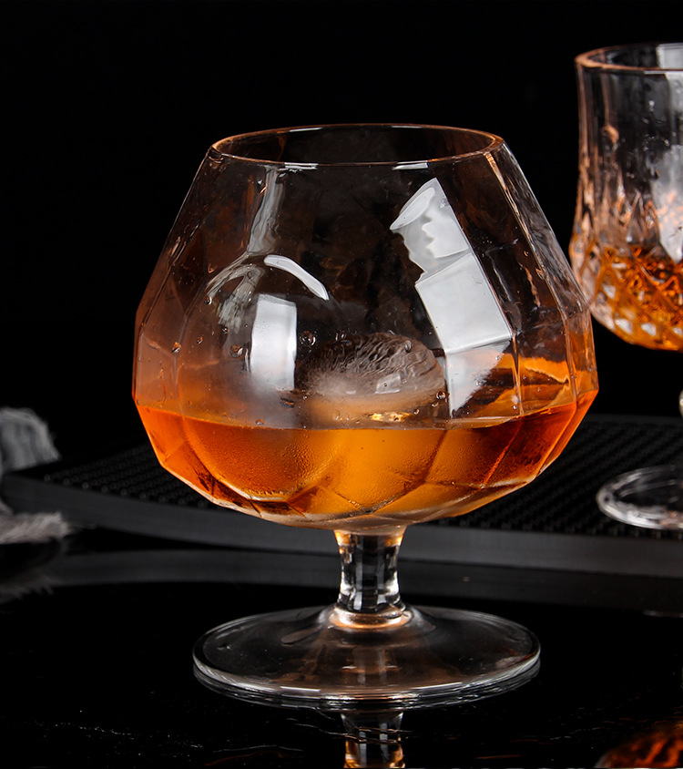 酒吧大肚白兰地杯大号威士忌杯夜场摆台玻璃杯干邑洋酒杯马爹利杯