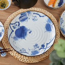 日本进口陶瓷山归来餐具 美浓烧日式和风碗盘釉下彩工艺