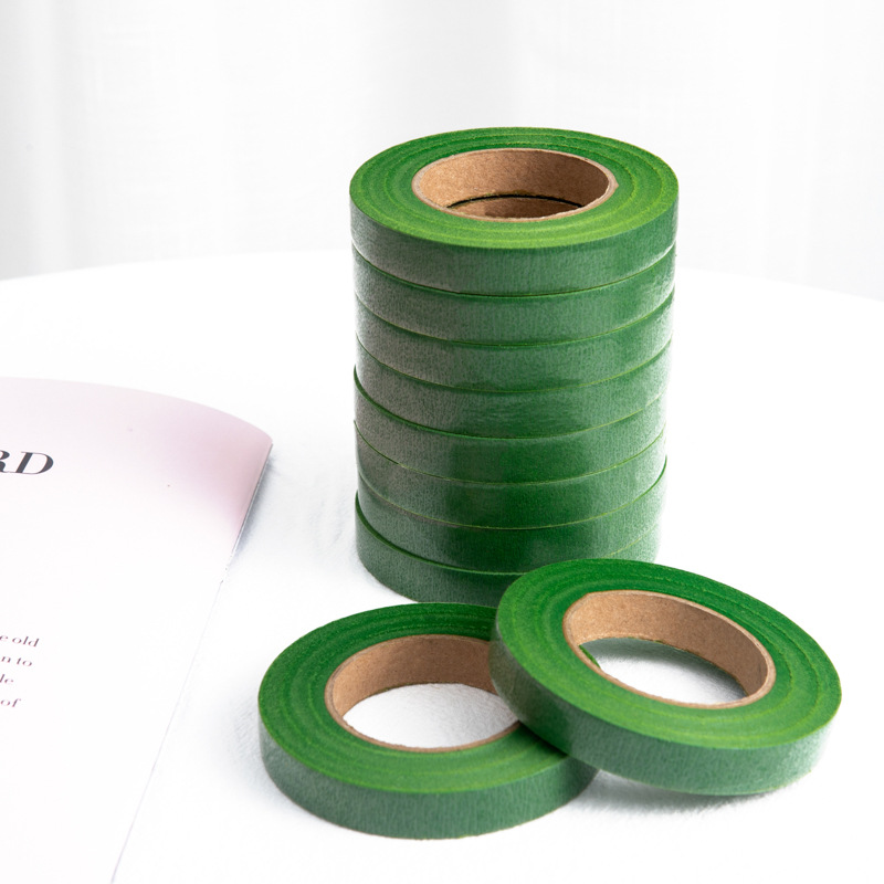 Floral Tape Flower Branch Flower Stem Stitching Flower Shop Floral Bouquet Material Handmade DIY Green Paper Adhesive Tape