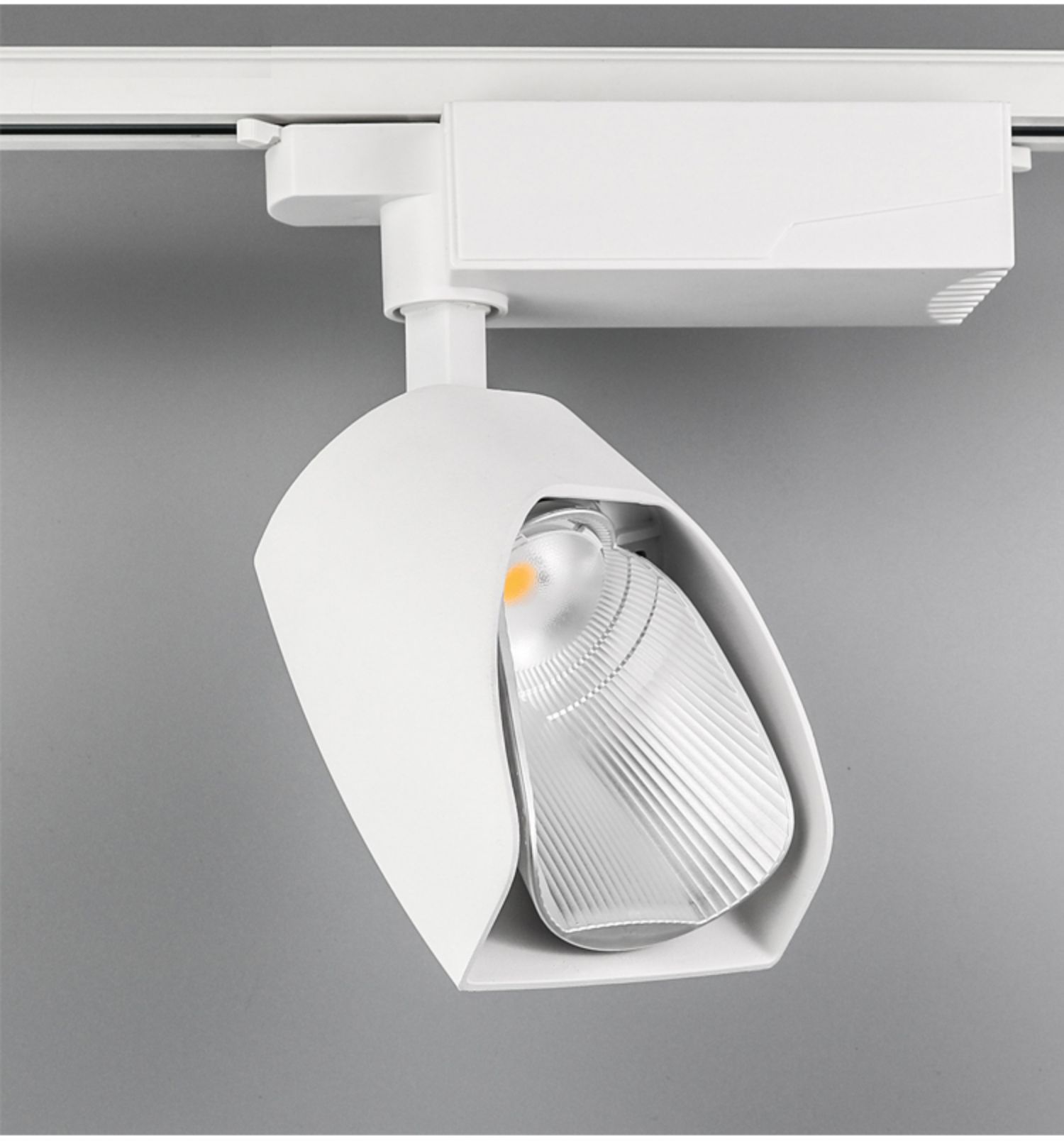 铲灯轨道灯led20w30w瓷砖展厅射灯散光偏光洗墙窗帘店铺led导轨灯