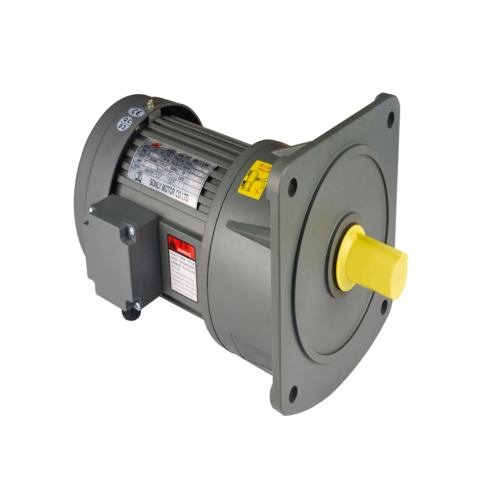 厂家直销三相异步电动机220v-380v-480v定制款gv立式齿轮减速电机