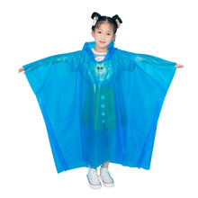 生产儿童雨披学生半透明小孩斗篷连体雨衣儿童加厚一次性雨衣peva
