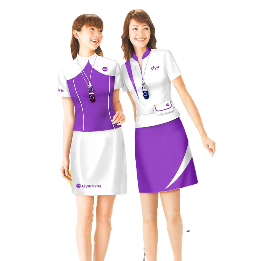 服装厂家定做啤酒促销服超市卖场促销员工作制服广告产品宣传服装