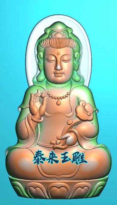电脑精雕图观音
