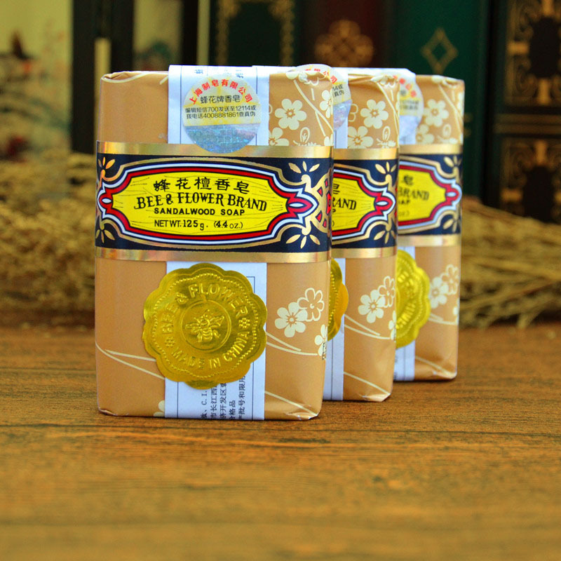 经典国货上海蜂花香皂檀香皂香味女洗澡沐浴皂清洁润滑肌肤-阿里巴巴