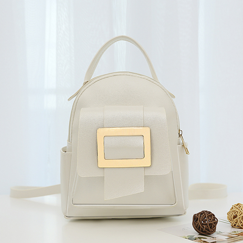 Japanese and Korean Simple Style Fashion Color Contrast Backpack Multi-Functional Mini Small Backpack Shoulder Crossbody Women's Bag Mobile Phone Bag Batch