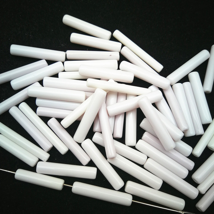 长圆柱珠子配件亚克力圆柱长管珠 diy饰品配件长条直管珠塑料串珠