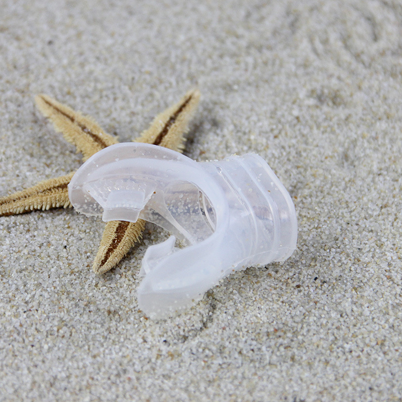 型食品进硅胶咬嘴浮潜呼吸管配件潜水装备二级头调节器潜水用