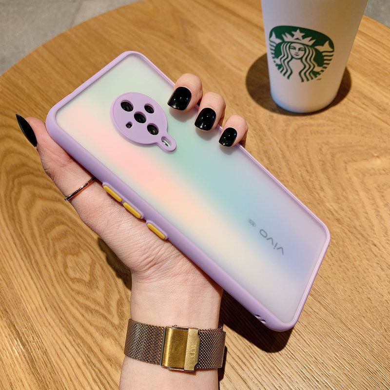 vivos5手机壳s6磨砂硬壳肤感撞色护眼精孔防摔全包保护套超薄男女