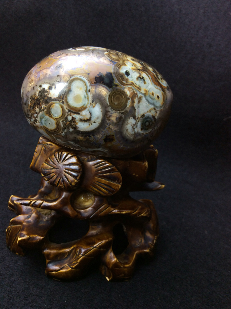 a奇石 九眼石页岩 象形石 天眼石 天珠原石 把玩件 摆件