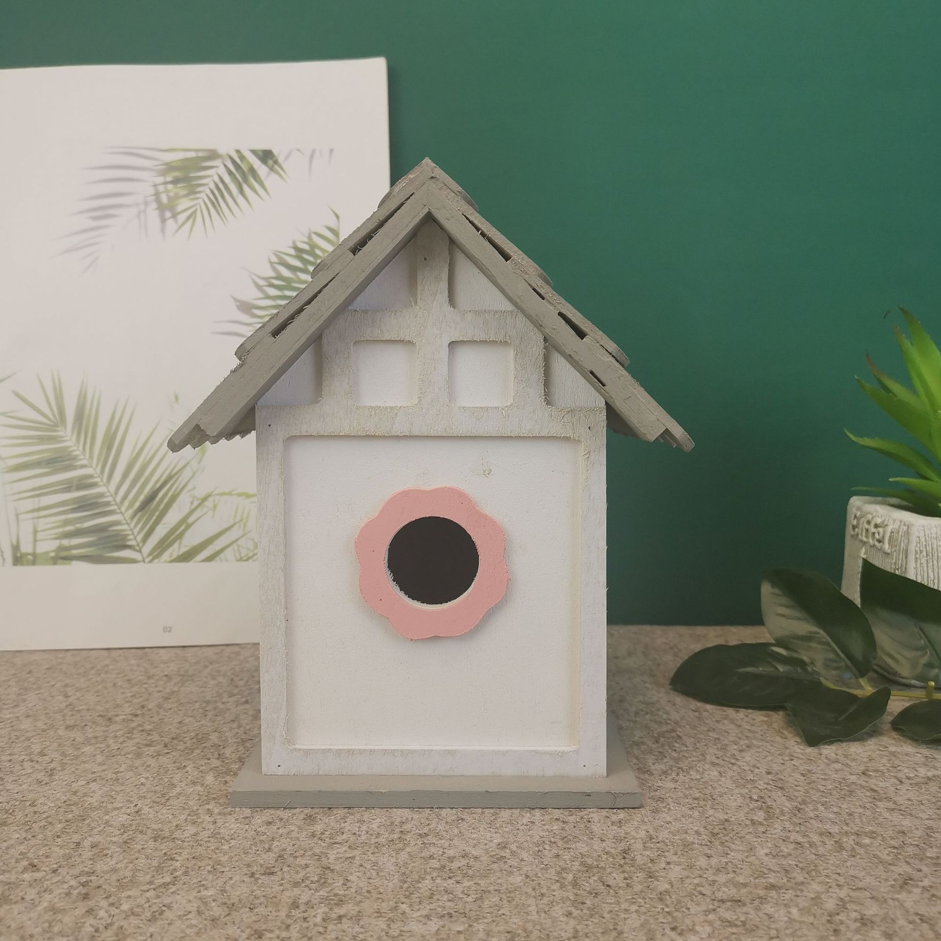 厂家定做创意鸟窝户内外鸟屋 手工diy制作木质室外实木鸟窝