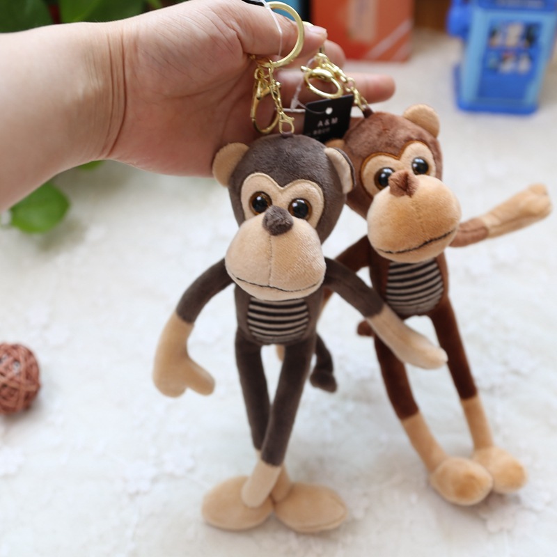 长腿系列大象毛绒钥匙扣圈链女书包大挂件公仔小玩偶男女情侣饰品