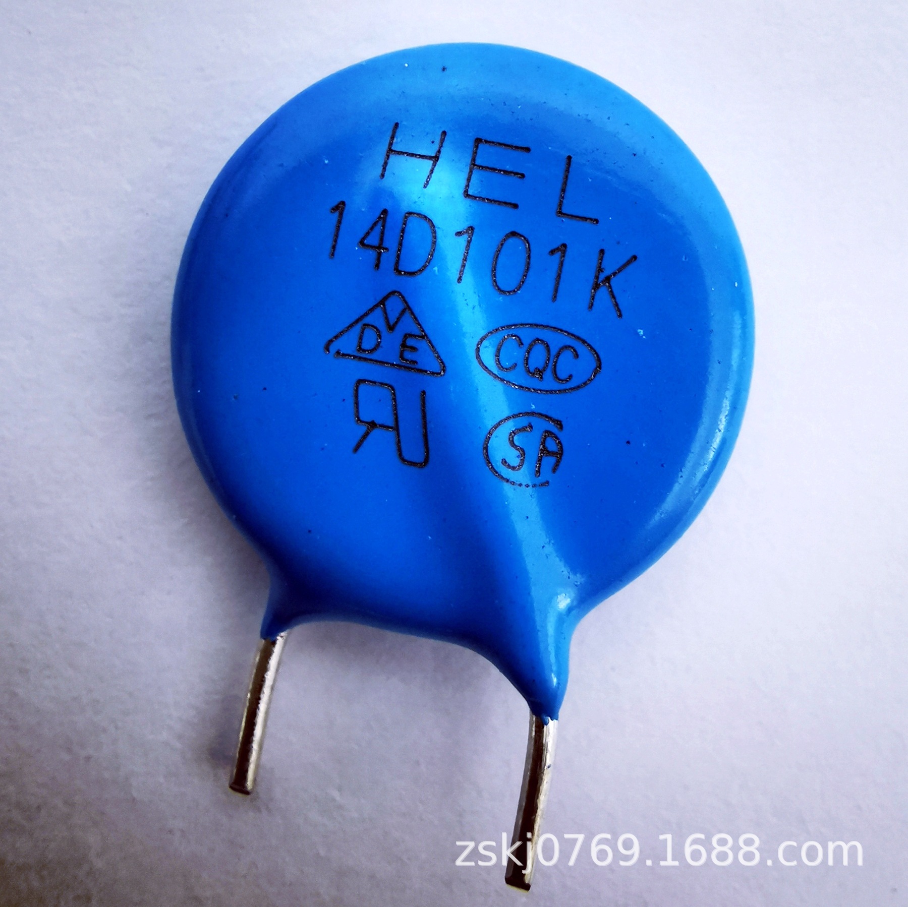 压敏电阻14d101k氧化锌蓝色电阻100v突波吸收器helzovvdrcnr