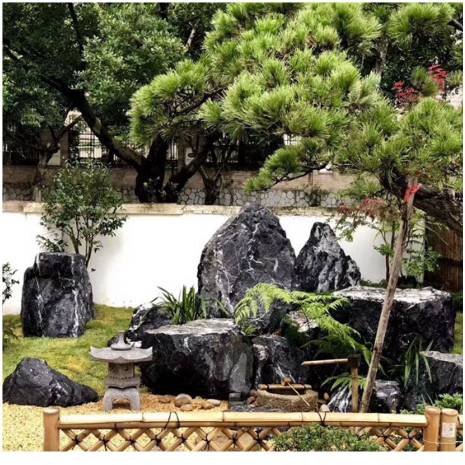 小庭院怀旧感黑山石自带沧桑感野山石日式园林枯山水花园景观石