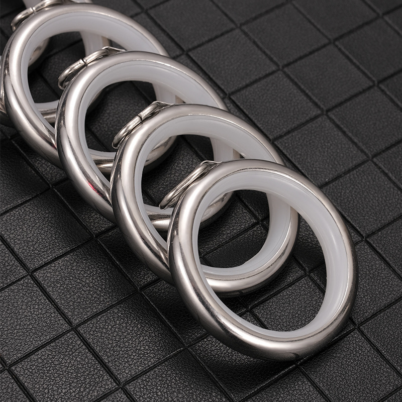 高档不锈钢窗帘挂钩环圆圈窗帘挂钩环罗马圈环窗帘静音环厂家直销