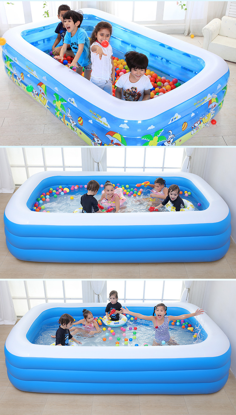 婴儿童充气游泳池家庭海洋球池加厚家用成人戏水池