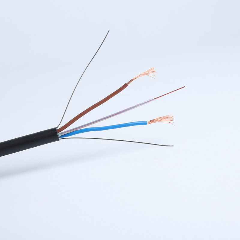 光电复合缆监控光纤万兆光缆带电源一体线铠装架空