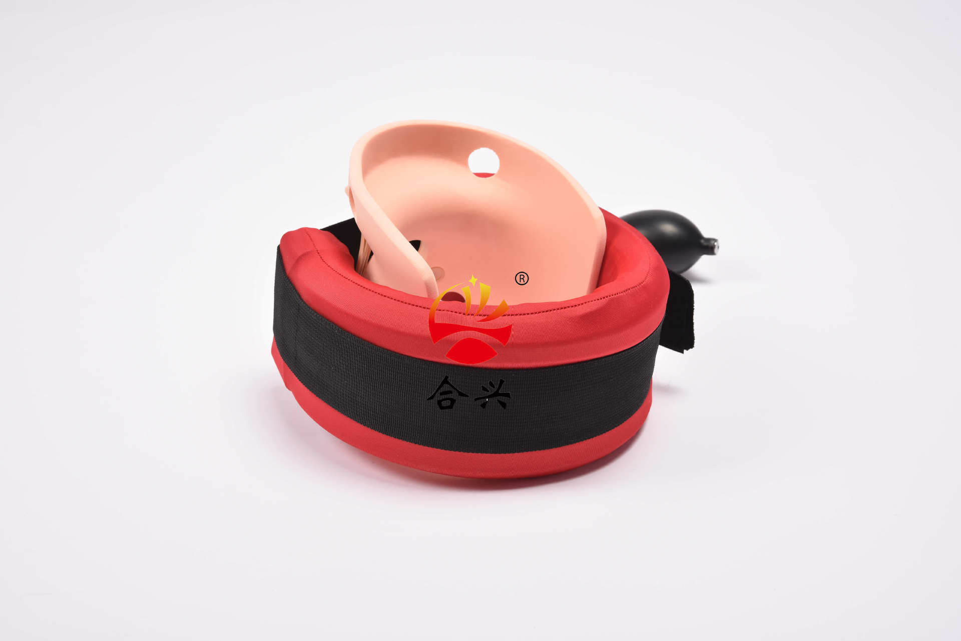 充气颈托分体式颈托围领颈部支具护颈颈椎固定支具升降颈托