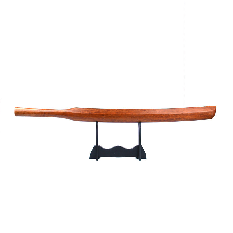 实木枥木红色传统型素振 红色色压缩竹加重 居合道剑道练习素振棒