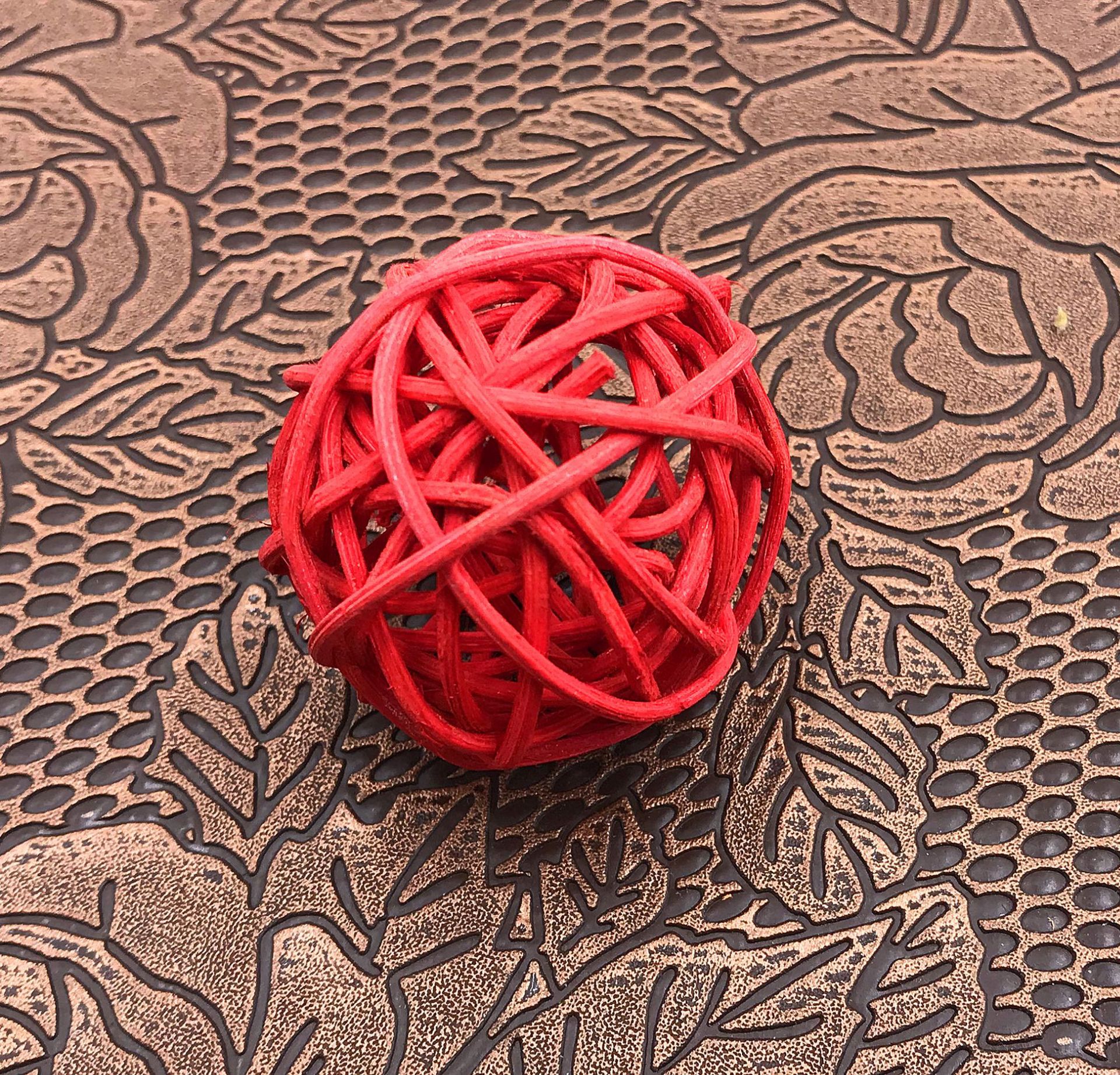 抓周蹴鞠藤球植物编织装饰球幼儿园布置藤球蹴鞠道具