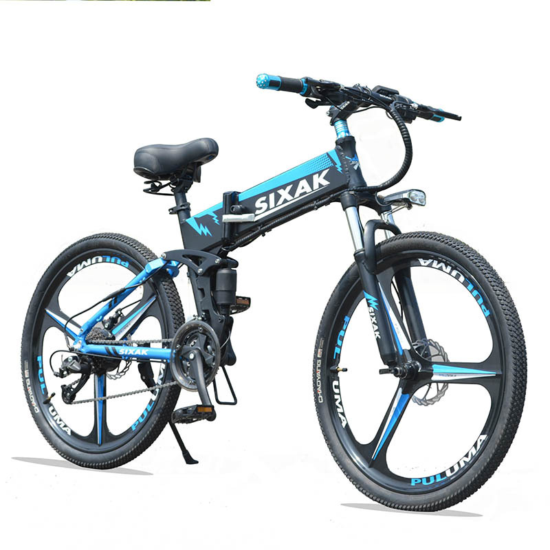 变速锂电自行车/折叠减震山地车电动自行车休闲复古城市越野