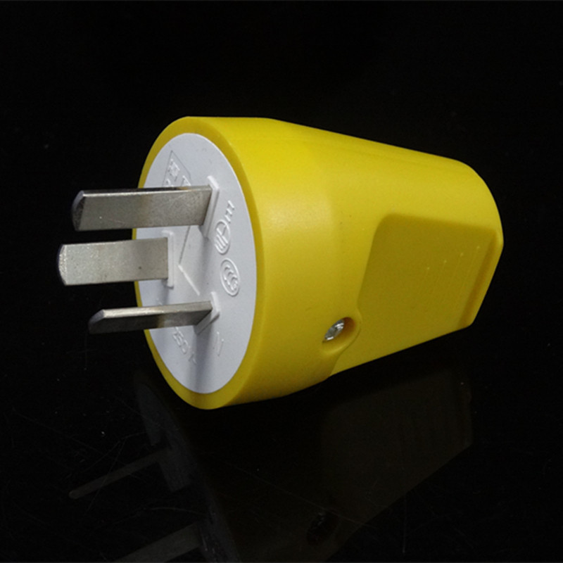 国标装配式电源插头 国标三扁插家用小电器组装插头 国标接线插头