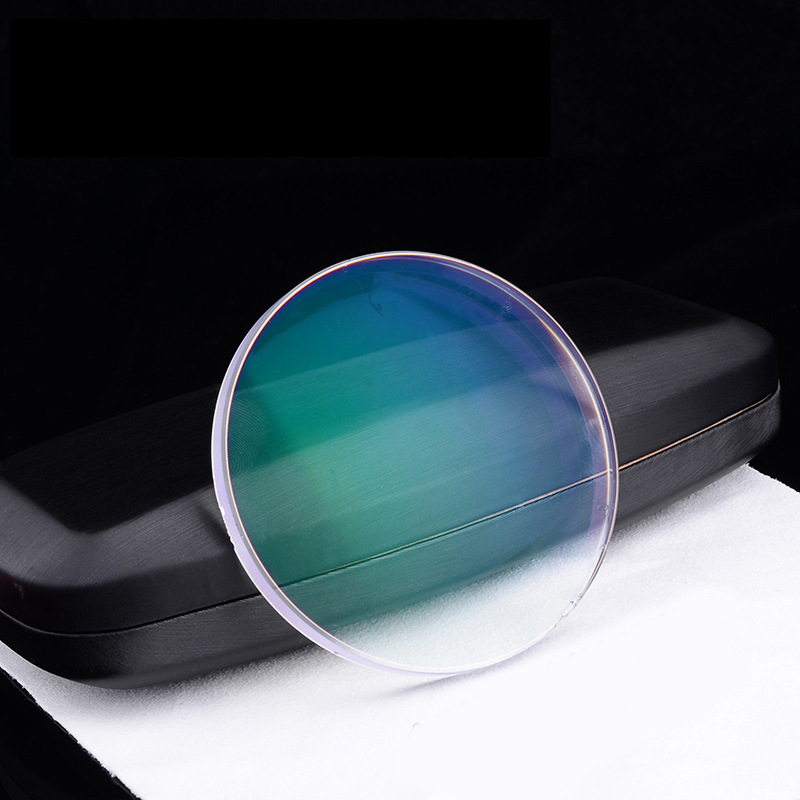 67非球面镜片防蓝光近视树脂 眼镜片绿膜