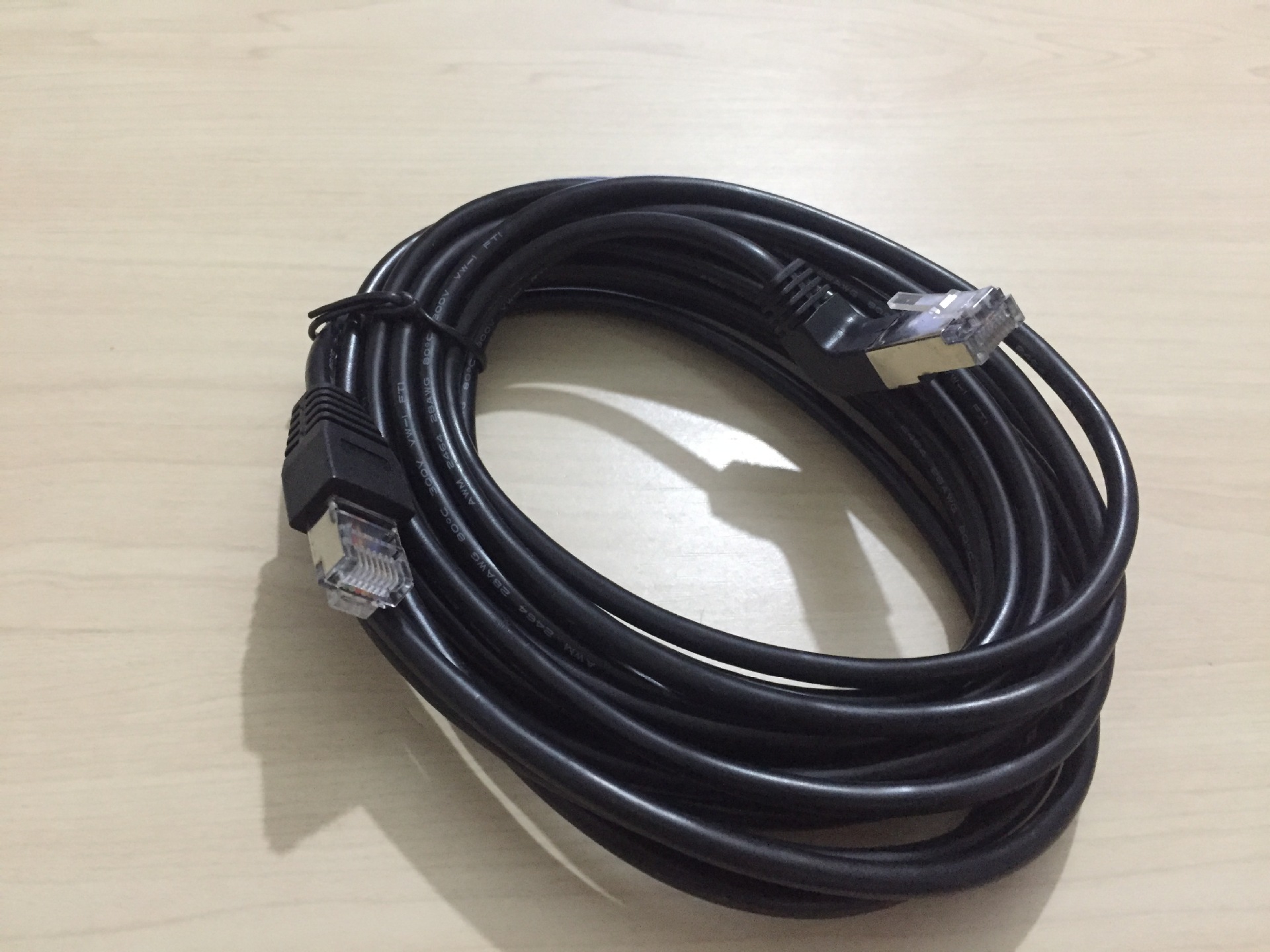 rj45延长线90度下弯直角弯头网线网络机房网络跳线弯脚水晶头5米