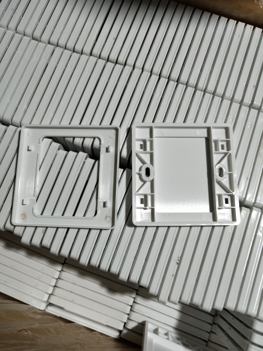 86型空白面板白盖板带孔面板开关插座白板家用工程加厚款