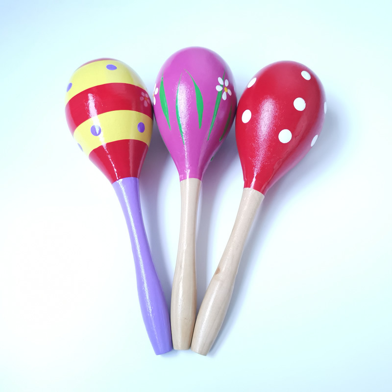 23cm大沙锤幼儿园早教音乐打击乐器儿童抓握追视追听训练宝宝玩具