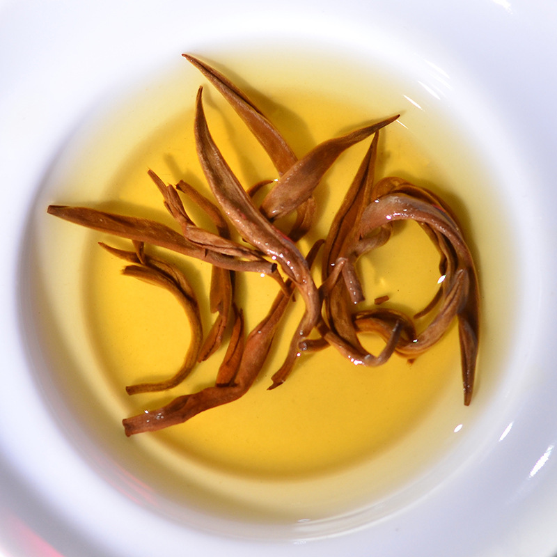 云南滇红 金螺蜜香 甘露金芽红 单芽螺状 金螺红茶500克散装