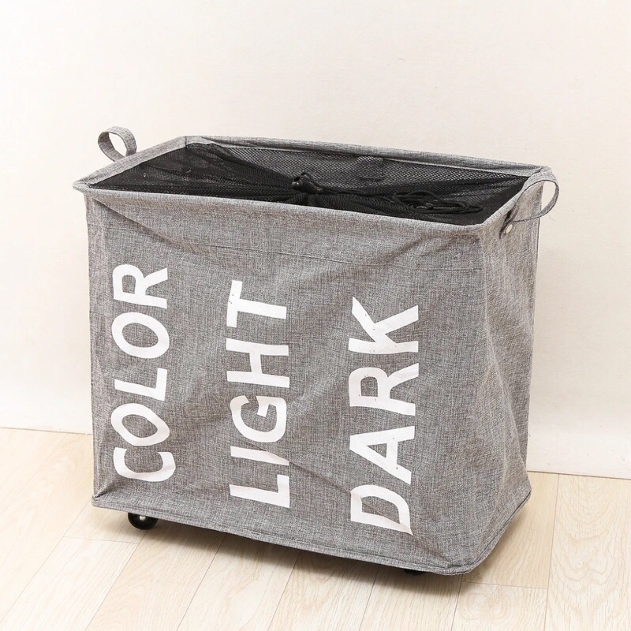 超级大可收纳脏衣帆布万向轮移动方便收纳袋!