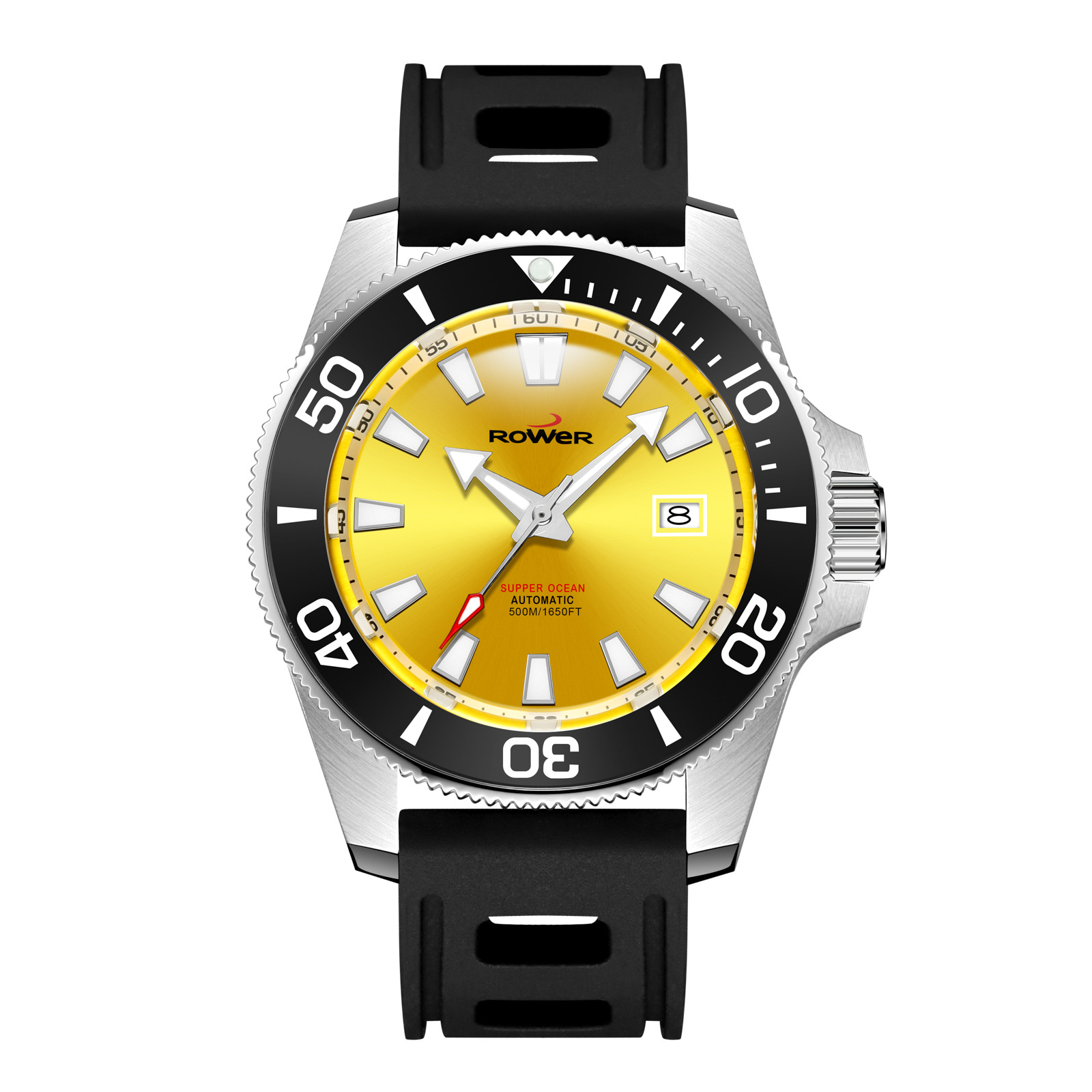 戈菲尔新品潜水手表rower瑞士夜光全自动机械机芯 深海潜水可贴牌采购