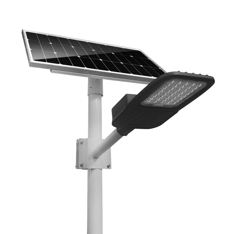 60w新农村太阳能路灯单晶硅太阳能板锂电池dc控制器工程led灯厂家