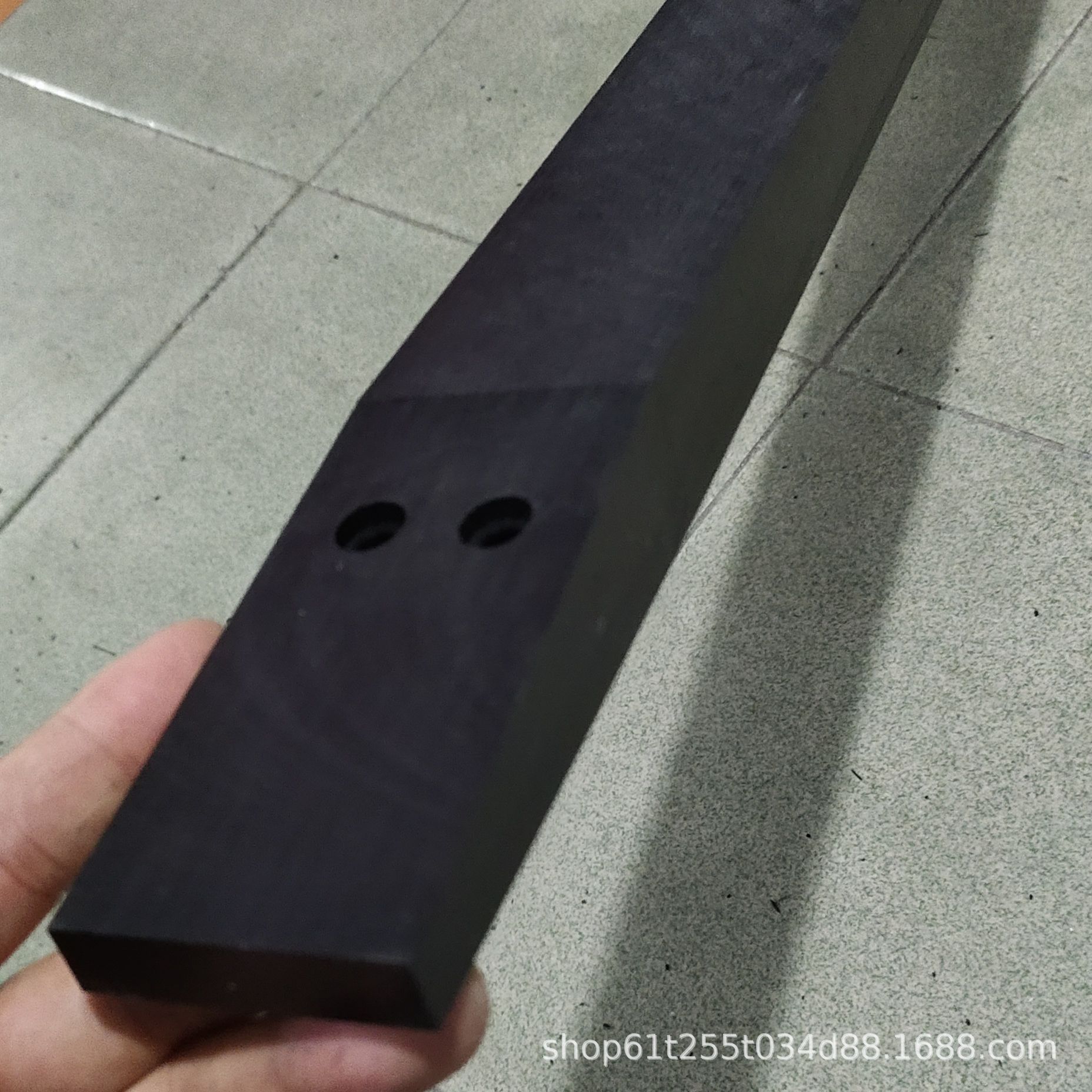 pe塑料板白色黑色绿色蓝色聚乙烯耐磨塑料块打孔攻牙铣槽加工