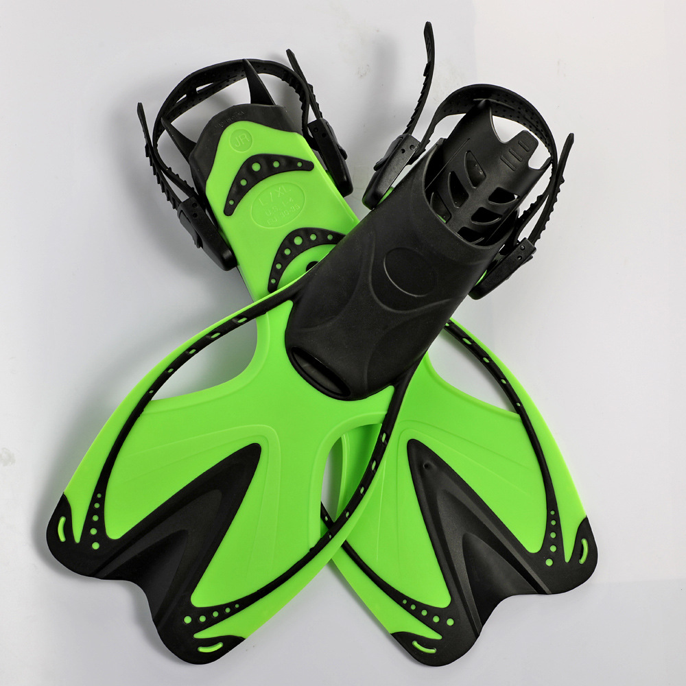 游泳潜水脚蹼成人儿童款轻便短鸭蹼连体助力蛙鞋浮潜装备