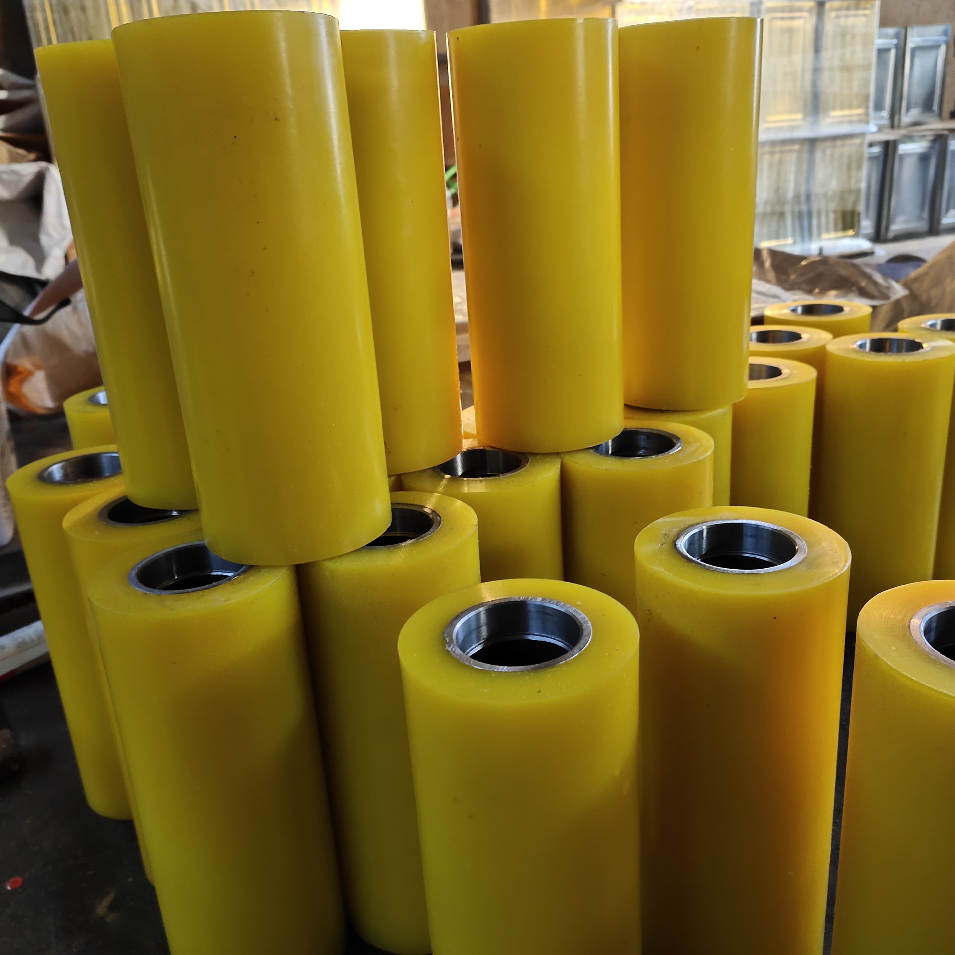 厂家直销输送机托辊 口罩机托辊 聚氨酯包胶辊 现货供应