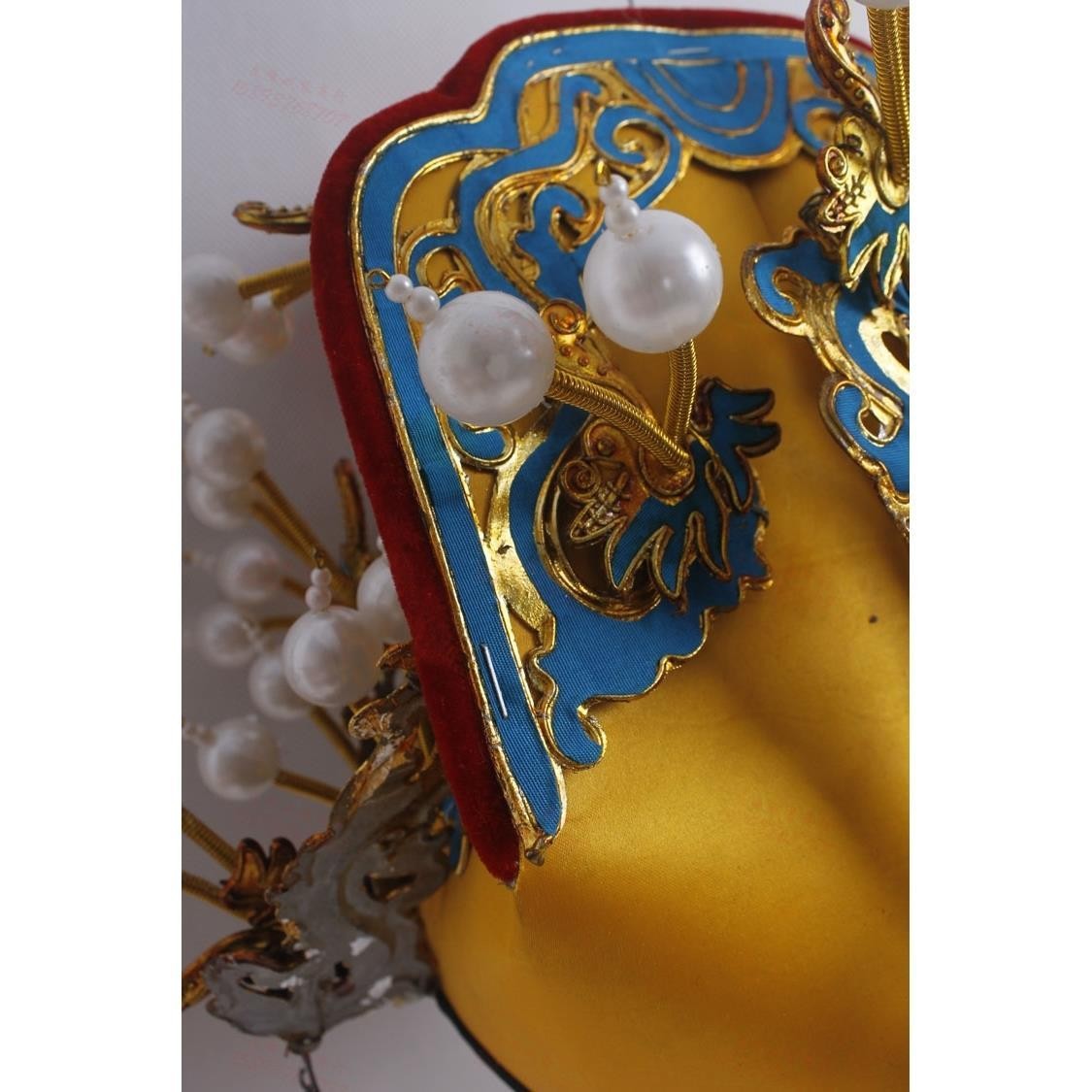 京剧戏曲九龙冠王爷八贤王皇帝帽软王帽帝王盔帽头盔古装帽