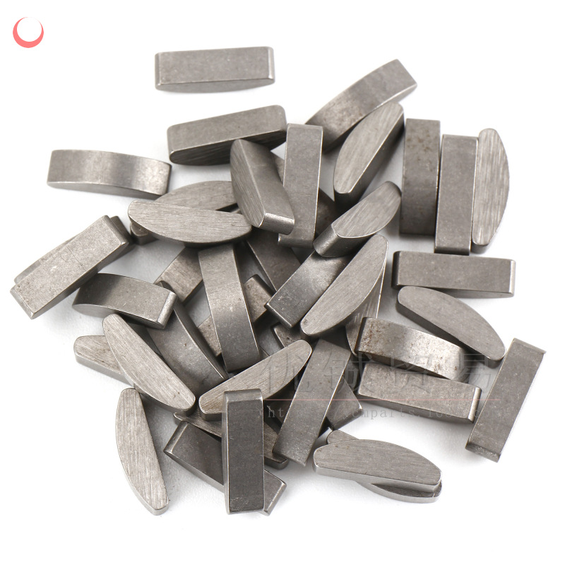 踏板车发动机半圆键gy6 50 80 125 150月亮销 曲轴启动盘固定半圆