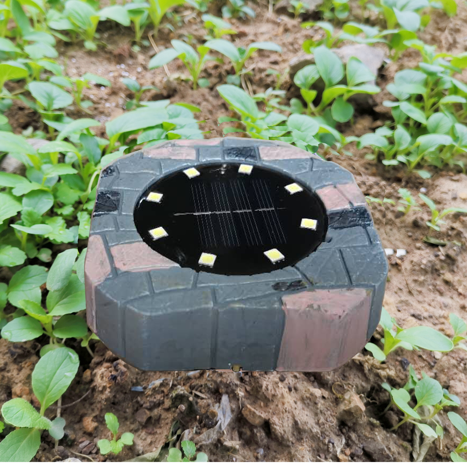 仿大理石太阳能石头灯 多晶硅太阳能板:2v100ma 电池:aa battery:600