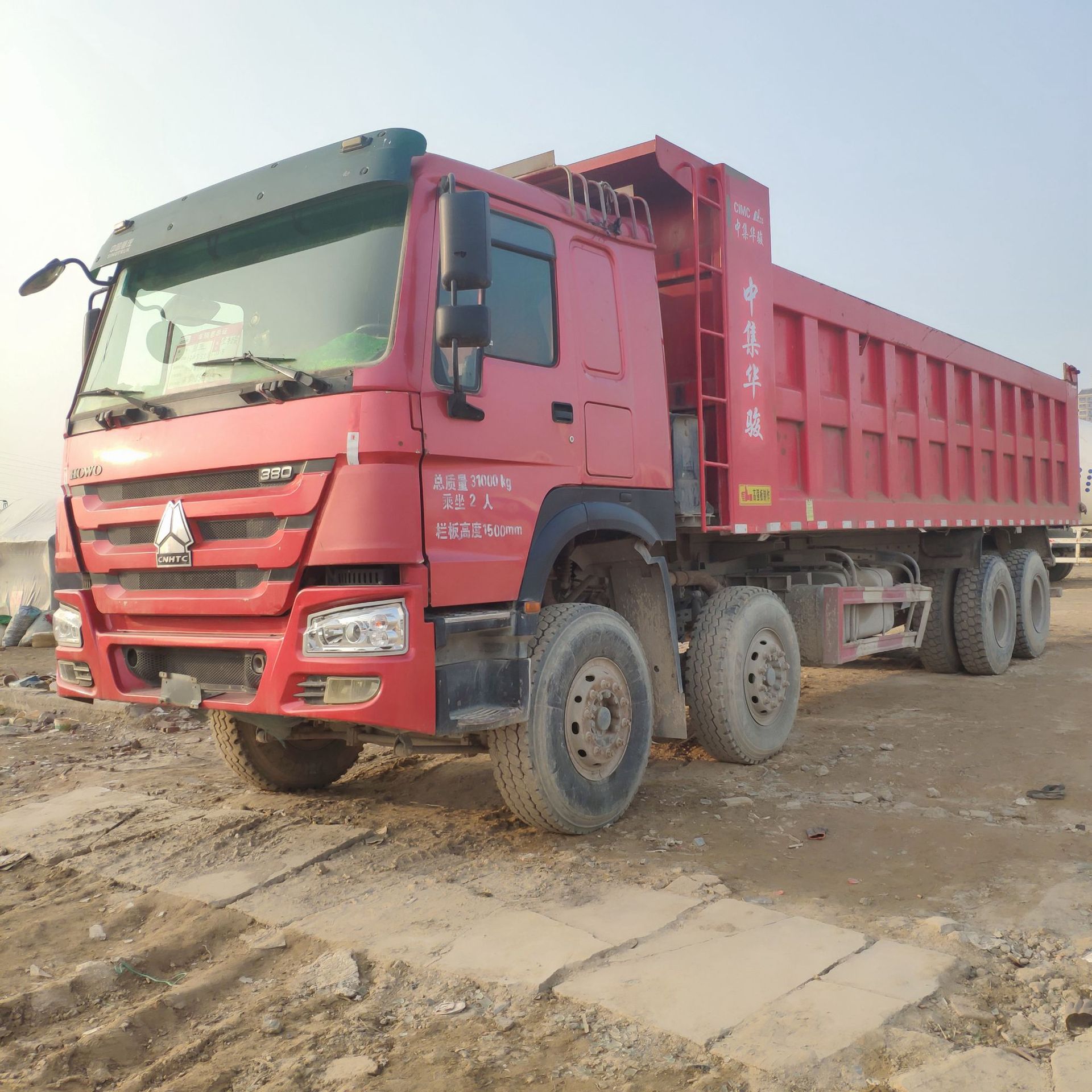 二手howo卡车二手欧曼后双桥工程自卸货车欧曼used dump truck